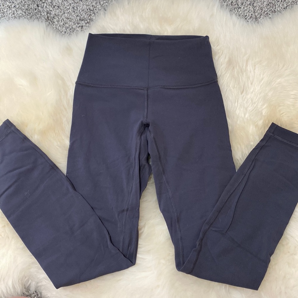 LuLu Lemon Align Leggings Size 2 Blue/Grey Color